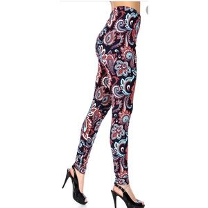 Paisley Print Soft Leggings